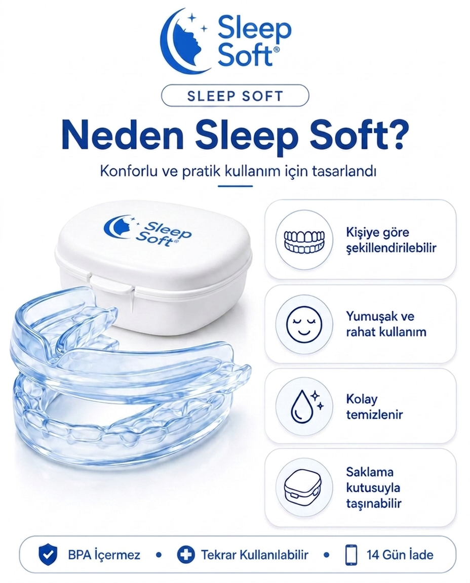 Sleep Soft ComfortFit™ Individuell Anpassbarer Mundschutz gegen Schnarchen und Zähneknirschen